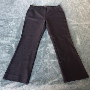 Theory Women's Avla Aprroach 2 Pants Crop Navy Cotton Size 8 Work Office Career